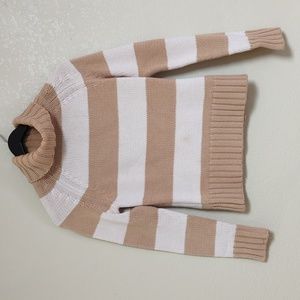 GAP Women's Turtleneck Thick Stripe Sweater